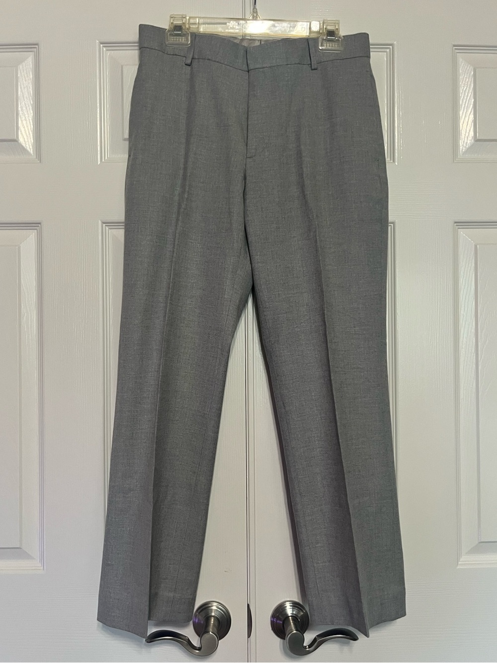 Banana Republic Light Gray Men's Dress Trousers
